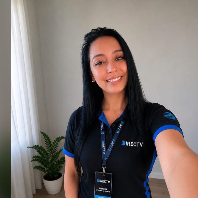 Karen Flores, vendedora autorizada de DIRECTV en Chile